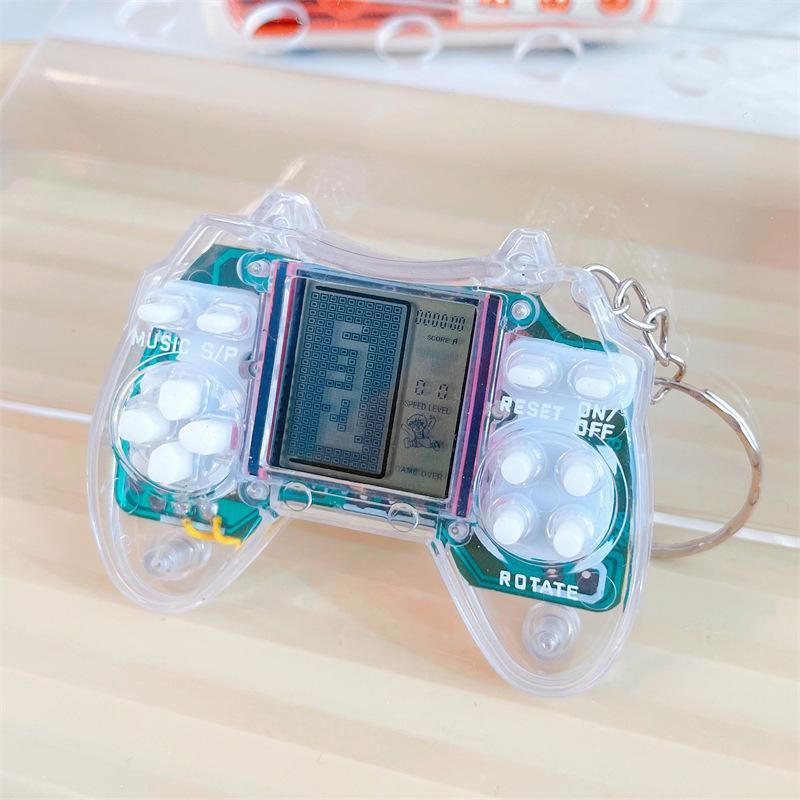 Mini-handheld Tetris-videogameconsole, retro, klein speelgoed, cadeau, sleutelhanger (zonder batterijen, u moet uw eigen batterijen meenemen)_voghion.com