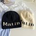 Hat Women's Spring And Autumn New Loose Large Head Circumference Knitted Hat Letter Thin All Match Cold Hat Baotou Hat Men's Trend_voghion.com