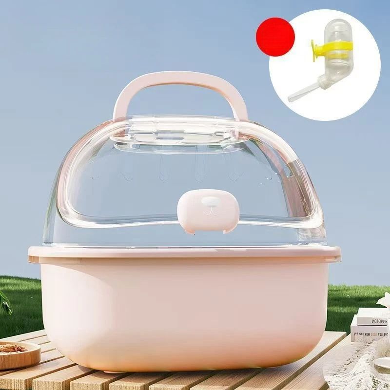 Cage de luxe transparente et panoramique pour emporter des hamsters_voghion.com