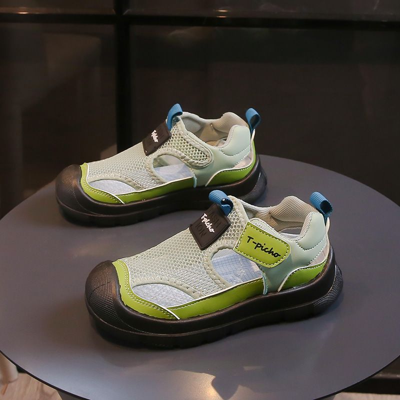 Girls Shoes Summer 2024 New Mesh Breathable Children's Sports Shoes Summer Mesh Hollow Girls Single Mesh Shoes_voghion.com