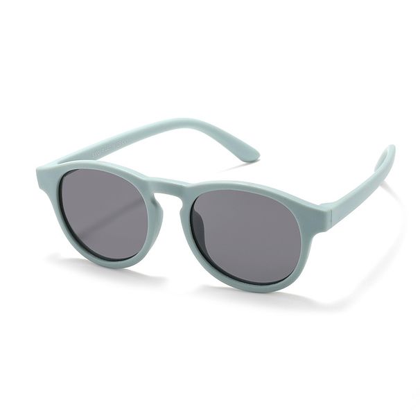 Lunettes de soleil tendance 2024 pour enfants - Premières lunettes de soleil rondes flexibles UV400 polarisées en silicone pour filles et garçons de 3 à 12 ans_voghion.com