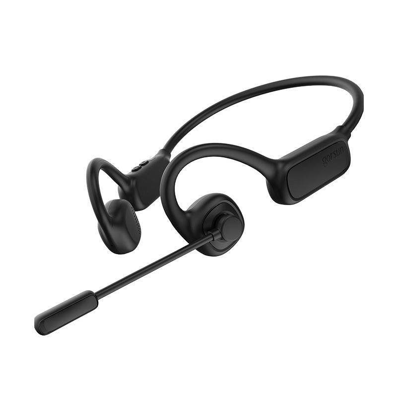 Open-Ear Headset With Detachable Noise Canceling Boom Microphone Wireless Headphone With Mute For Trucker Office Call Center_voghion.com