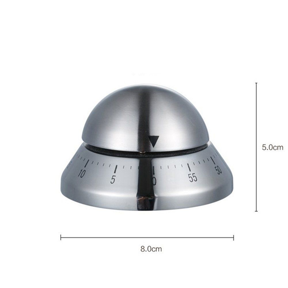 Timer da cucina in acciaio inossidabile, orologio da cucina meccanico rotondo con sveglia, conto alla rovescia, accessori per utensili da cucina_voghion.com