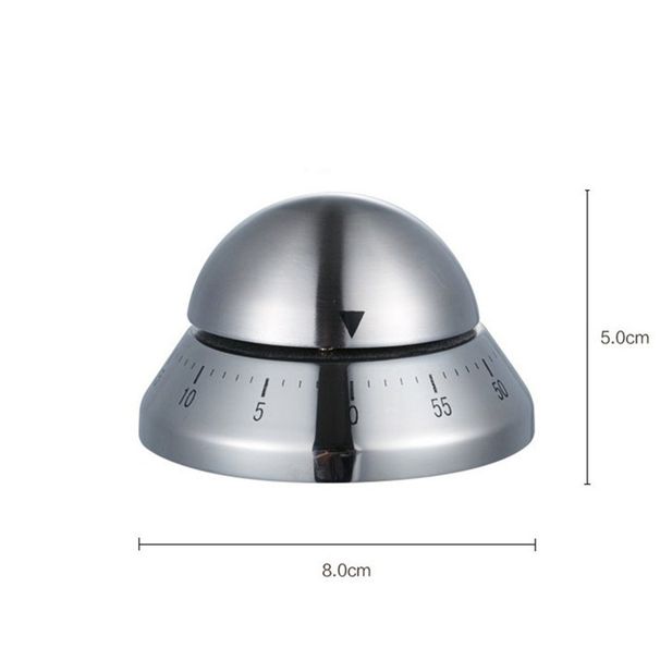 Timer da cucina in acciaio inossidabile, orologio da cucina meccanico rotondo con sveglia, conto alla rovescia, accessori per utensili da cucina_voghion.com