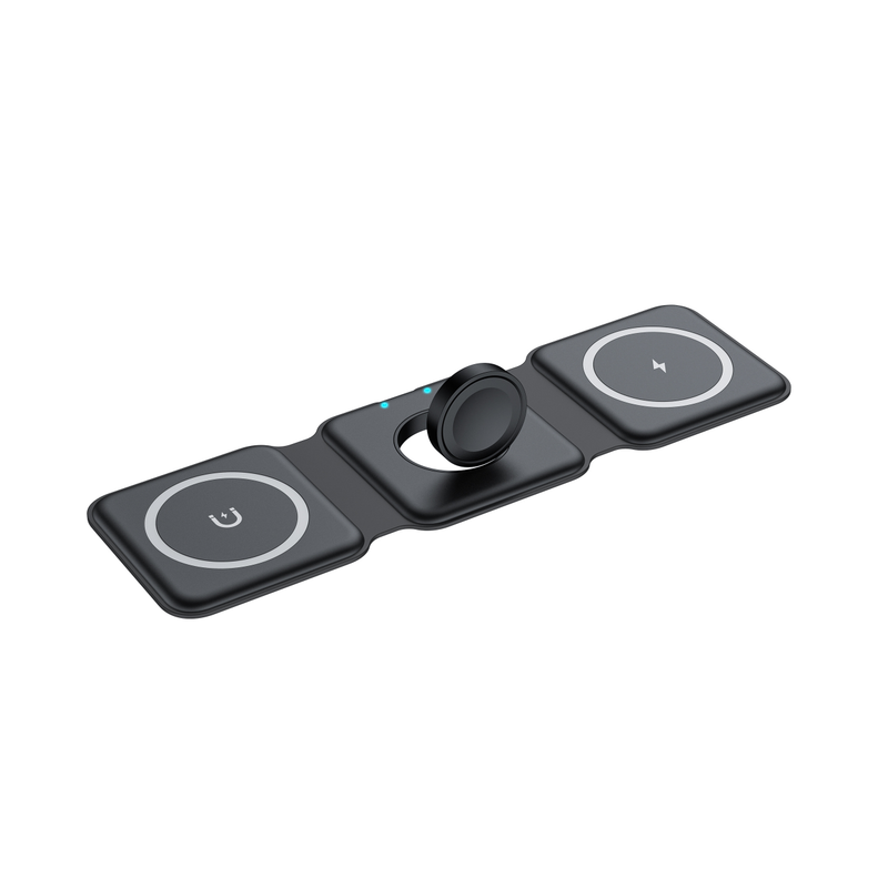 Trådløs ladestasjon: 3-i-1 hurtiglader for iPhone, iWatch, Pro 2 og mer_voghion.com