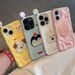 Ins Style Cute Fun Animal Stickers Compatible With 16/15/14 Phone 13/12 Soft Cases 11 Meteorite Pattern_voghion.com