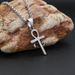 Collana con ciondolo a croce Ankh in acciaio inossidabile con occhio di Horus in titanio personalizzato, antica egizia_voghion.com