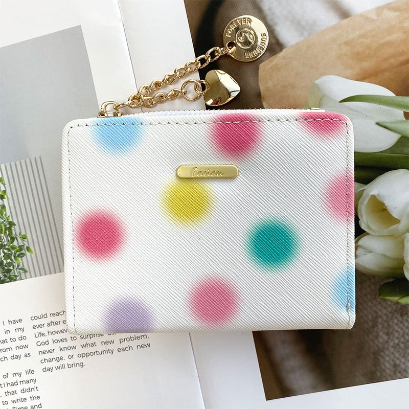 Pequena carteira INS carteira feminina feminina high end coreana chique amor pingente carteira curta bolsa de moedas cross border_voghion.com