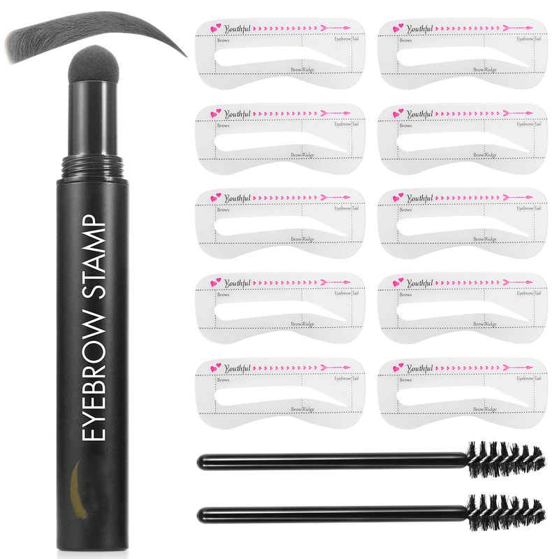 Kit professionnel de mise en forme des sourcils, crayon à sourcils, pochoir, crayon cosmétique étanche, couleur naturelle Ey_voghion.com