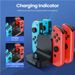 Controller-Ladegerät für Nintendo Switch, 6-in-1-Ladestation unterstützt 4 JoyCon und 2 Pro-Controller mit LED-Anzeige_voghion.com