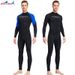 New wetsuit men's one-piece thin wetsuit snorkeling surfing sunscreen jellyfish quick-drying swimsuit_voghion.com