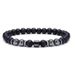 New Matte Black Bead Anklet Snowflake Stone Magnetic Foot Jewelry Bulk Price_voghion.com