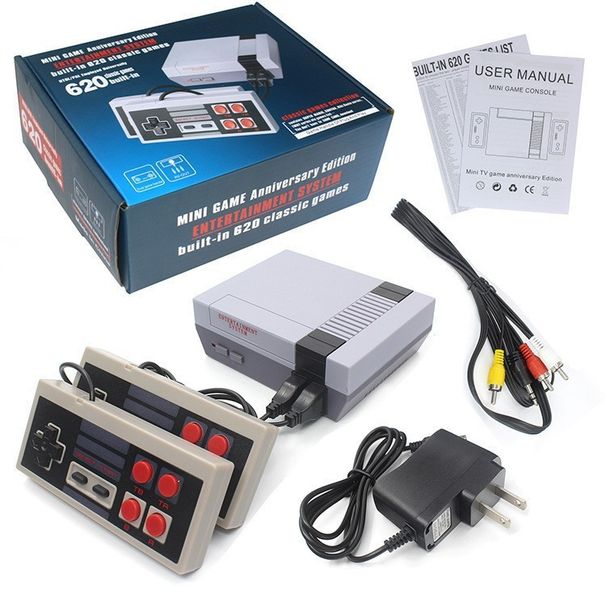 Consola portátil retro clásica NES620 original con dos mandos, conexión USB para PC, una experiencia de juego nostálgica de 8 bits._voghion.com