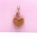 Portachiavi con ciondolo a forma di cuore, con ciondolo a forma di cuore, in peluche, per auto, con anello, creativo, piccolo regalo_voghion.com