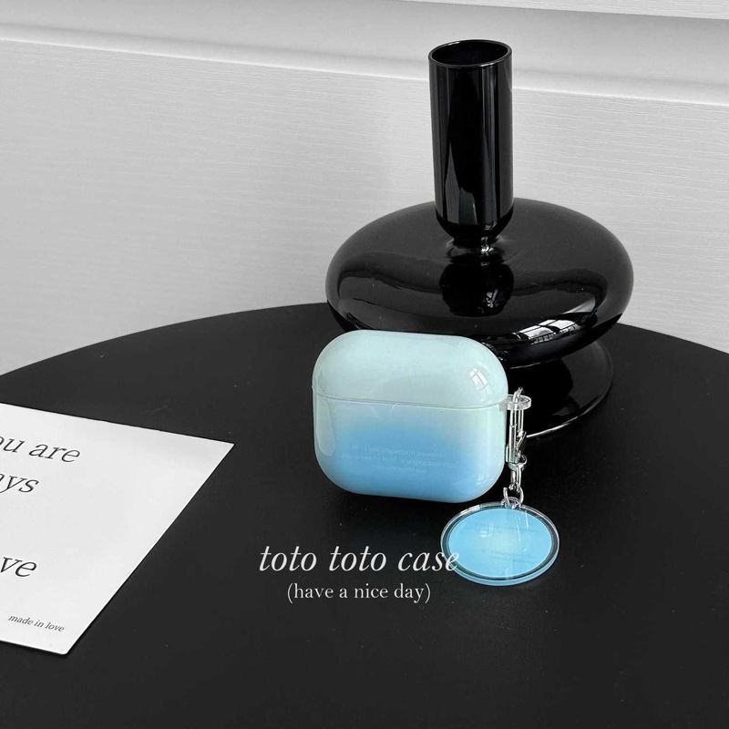 Ins Nische High-End-blau gemischt Englisch Pro2 Kopfhörergehäuse Anhänger geeignet für die 3. Generation_voghion.com