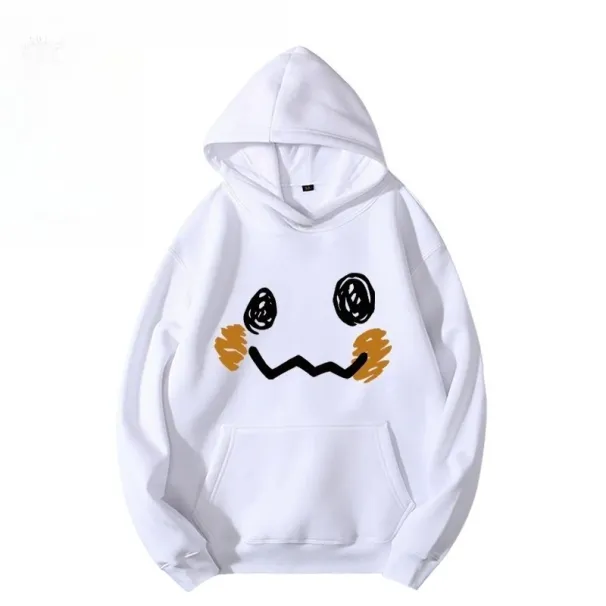 Moletom masculino com estampa fofa do Mimikyu da poksammon, estilo Harajuku, para outono e inverno. Modelo folgado e casual._voghion.com