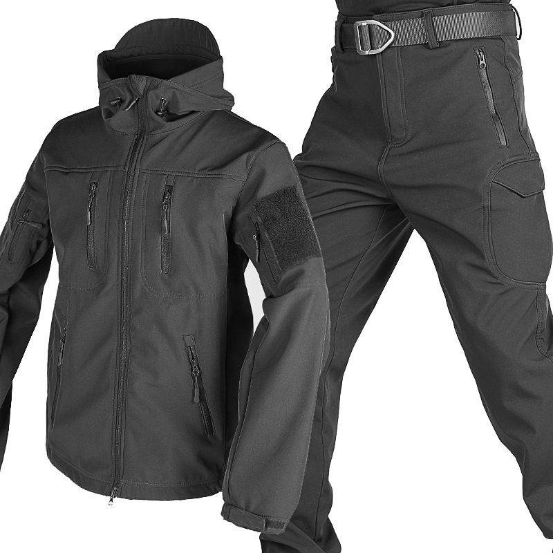 Męska odzież Soft Shell Kurtka outdoorowa Odzież kamuflażowa Kolarstwo Góry Ciepła kurtka Męska wiatroszczelna Sport_voghion.com