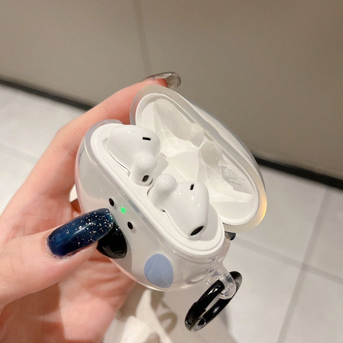 Hörlursfodral för FreeBuds SE 2 455i Lenovo LP40pro HT38 OPPO Enco Air 321 3i2iRR2 med nyckelring Skyddsfodral Hörlurstillbehör Skyddslåda_voghion.com