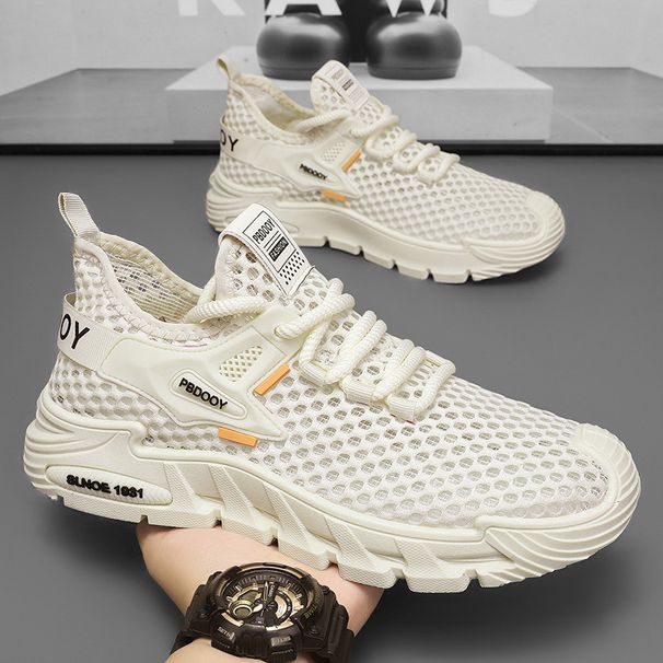 Buty męskie Coconut, siatkowe, z tkaną podszewką, buty sportowe męskie, buty do biegania na świeżym powietrzu, z miękką podeszwą, szybkoschnące, codzienne_voghion.com