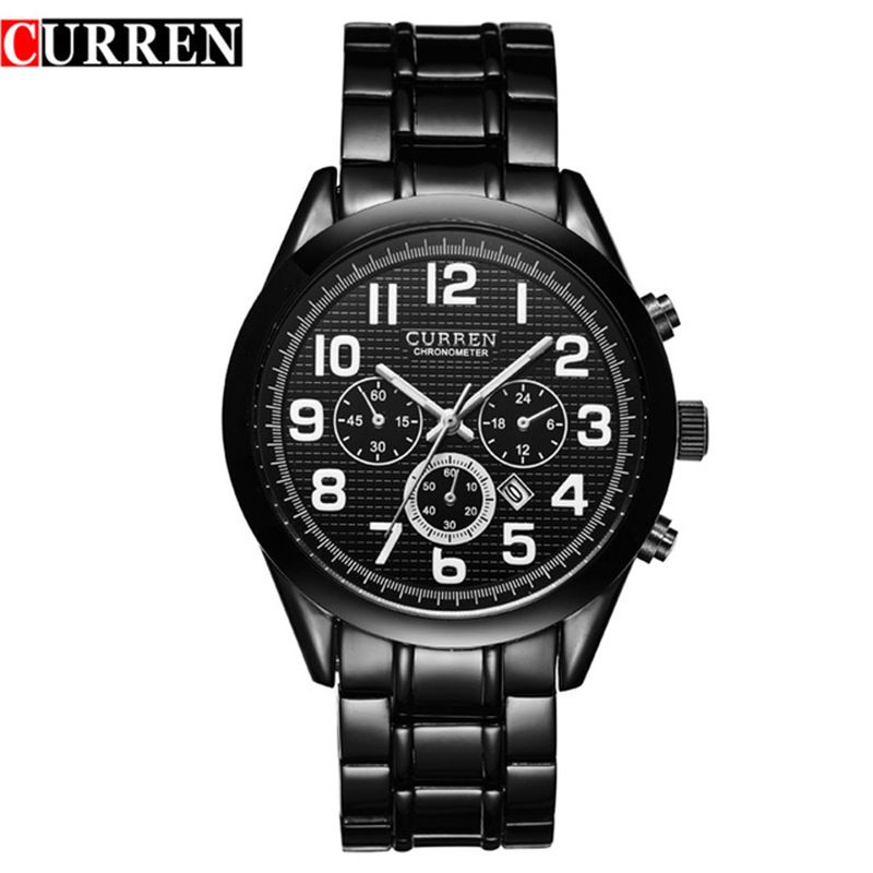 Factory direct sales Carreen curren8050 men's business quartz watch with calendar_voghion.com