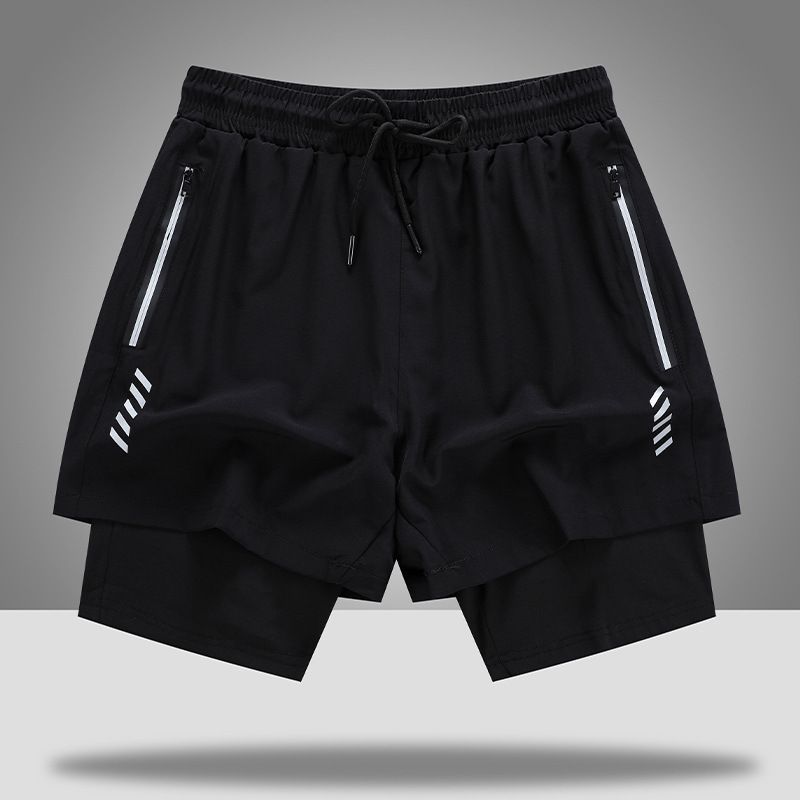 Doppellagiges dreiteiliges Innenfutter im amerikanischen Stil, schnelltrocknende zweiteilige Basketball-Shorts, lockere Sporthosen,_voghion.com