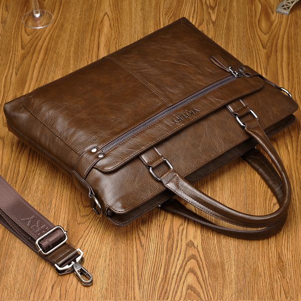 Weikotu Men's Briefcase Handbag New Model Single Shoulder Crossbody Laptop Bag_voghion.com