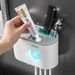 Bathroom Accessories Sets Toothbrush Holder Automatic Toothpaste Dispenser Wall Mount Toothpaste Squeezer Storage Rack Organizer_voghion.com
