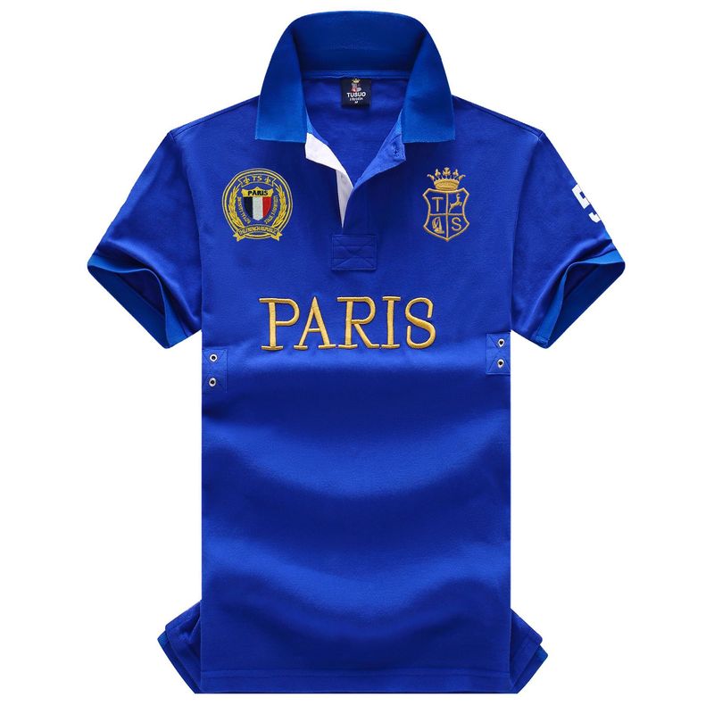 Men's Clothing New arrivals New arrivals Short sleeved polo shirts for men wish Leisure sports cotton slits Large size_voghion.com