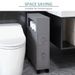 Mobiletto laterale X contenitore 6,25 bagno stretto 20,5 28,25 legno HOMCOM grigio X scorrevole_voghion.com