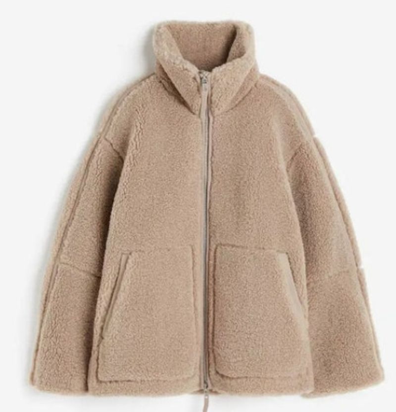 Vêtements pour femmes automne et hiver nouvelle mode lâche cachemire personnalité loisirs extérieur veste zippée_voghion.com