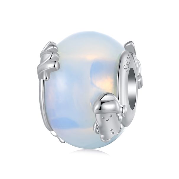 Christmas Rainbow Beads Charm Sterling Silver Charm_voghion.com