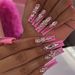 Long Press-On Nails - Elegant Summer Fake Nails With Glue & Gel Pads, Sweet Style, 50+ Colors, Reusable False Nails For Women_voghion.com