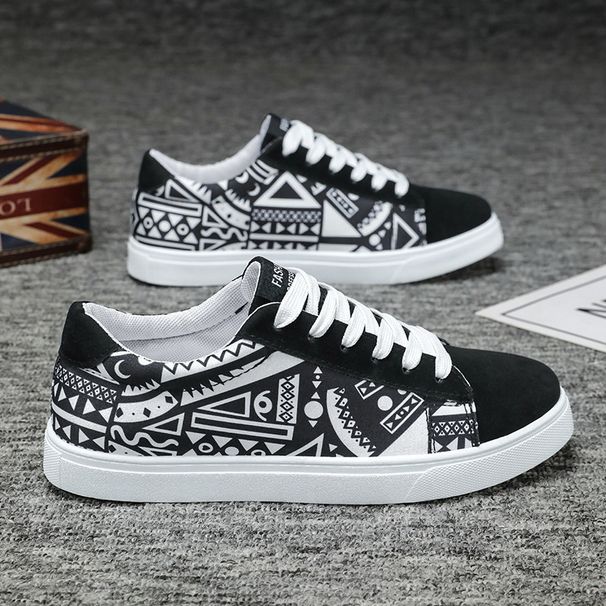 Jauni vīriešu apavi Modes ikdienas apavi Dēļu apavi Vīriešu sporta apavi ar zemu augšdaļu_voghion.com