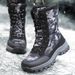Schneestiefel im neuen Stil mit Fleecefutter, Unisex-Paar-Tarnung, warm und kältebeständig, geeignet für Camping im Freien, Wandern und Bergsteigen_voghion.com