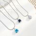 Collier ins cube zircon mode femme design de niche de luxe léger pendentif carré tridimensionnel chaîne de clavicule mode_voghion.com