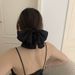 Schwarze Haarnadel mit großer Schleife im französischen Stil, neuer koreanischer Stoffclip im Cyber-Rot-Stil, Haarschmuck für Kinder, hochwertige Kopfbedeckungen_voghion.com