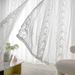 Lace Sheer Curtains White Voile Drapes For Bedroom & Bay Window Light Filtering Yet Privacy_voghion.com