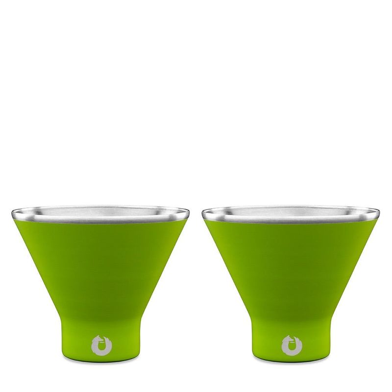 Stainless Steel Martini Glass, Set Of 2 - Lime_voghion.com