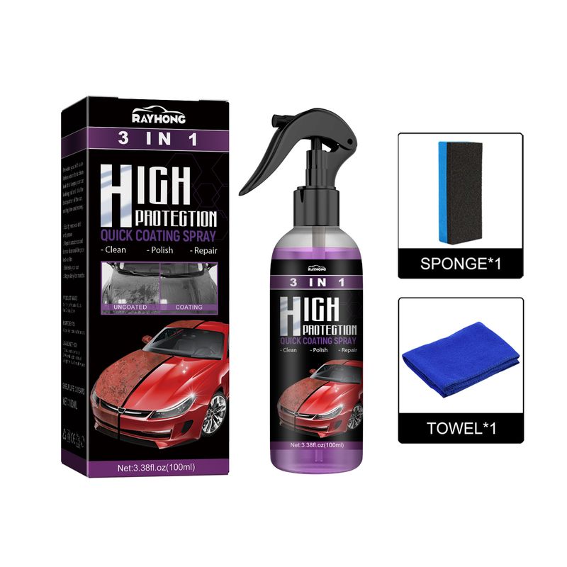 Spray de vopsea auto 3 în 1 cu protecție ridicată, spray de curățare cu schimbare manuală automată a culorii vopselei_voghion.com