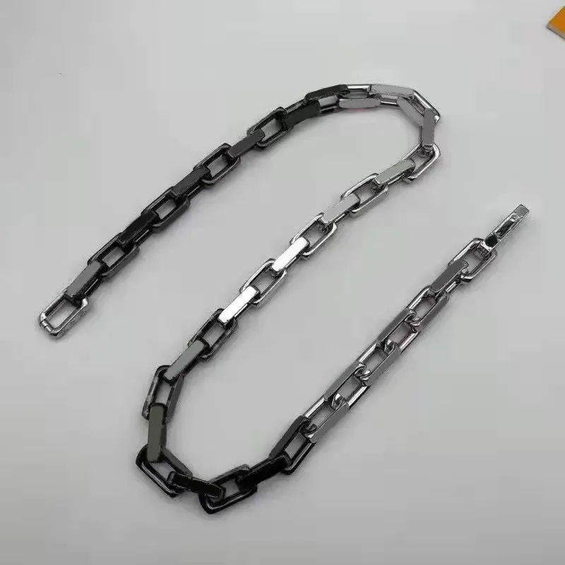 Coppia di gioielli a catena designer ipoallergenico maglia placcata oro 14 k collana donne retrò choker collane d'amore per ragazze_voghion.com