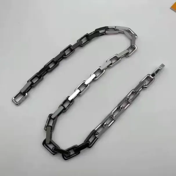 Coppia di gioielli a catena designer ipoallergenico maglia placcata oro 14 k collana donne retrò choker collane d'amore per ragazze_voghion.com