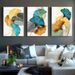 Direct Decorative Colorful Art Ginkgo Leaf Canvas Home Living Room Decoration Frameless Painting Core_voghion.com