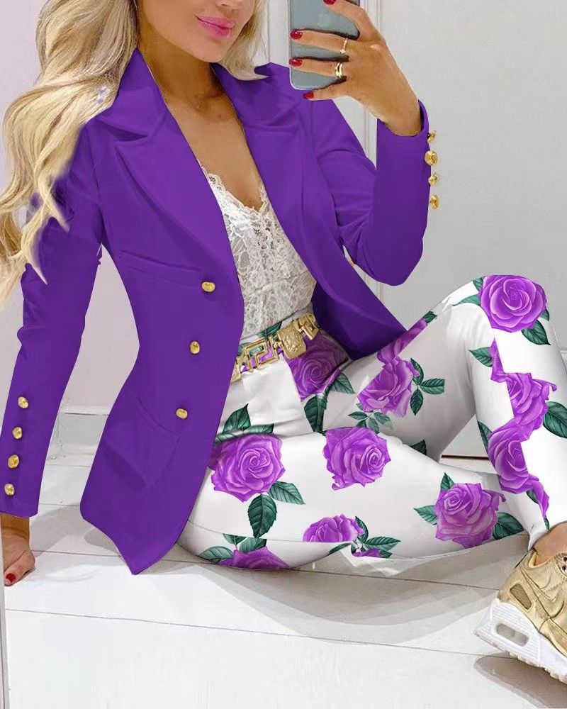 Vêtements pour femmes Costume de mode décontracté Costume de femme_voghion.com