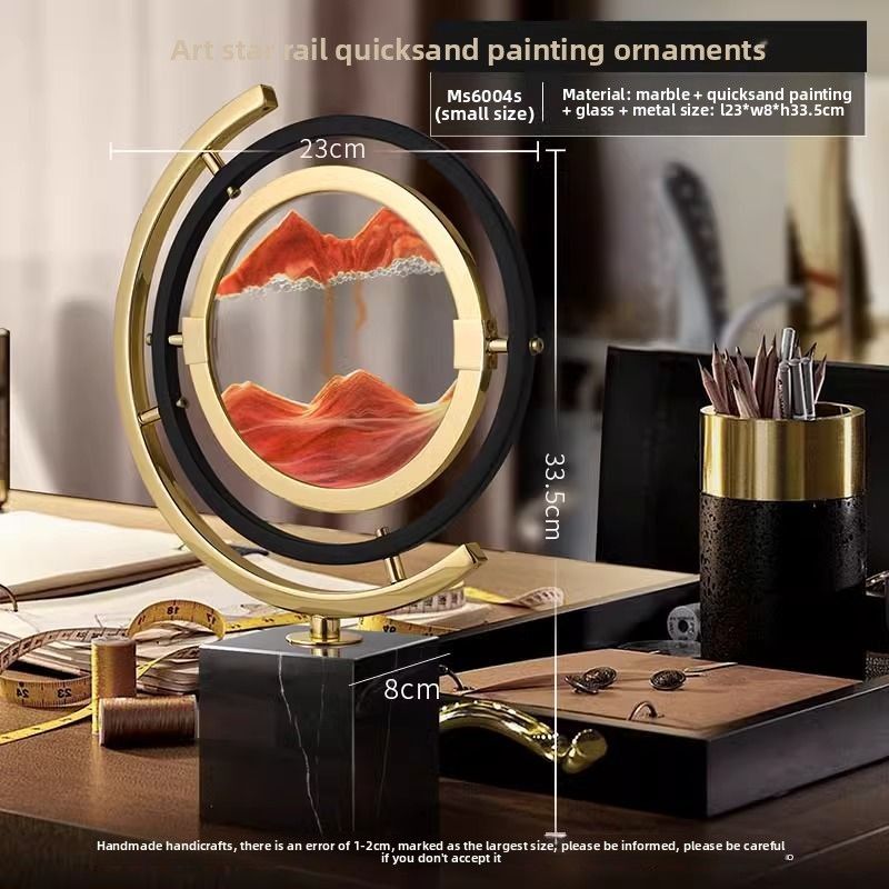 Quicksand Ornament Creative Art Hourglass Home Living Room Office Stress Relief Light Luxury Decoration Wedding Birthday_voghion.com