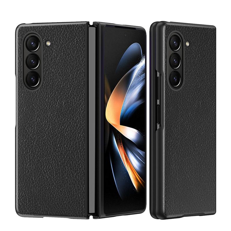 Luxury Leather Folding Cover For Samsung Galaxy Fold Z Fold5 Fold4 Fold3 Fold2 Flip3 Filp4 Flip5 W20 W21 W22 W23 Hard PC Frame Protection Case_voghion.com