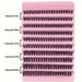 200 Clusters de Extensões de Cílios DIY - Volume Misto 80D e 40D (Bandejas Amarelas e Rosas, Autoaplicação para um Visual Natural/Completo)_voghion.com