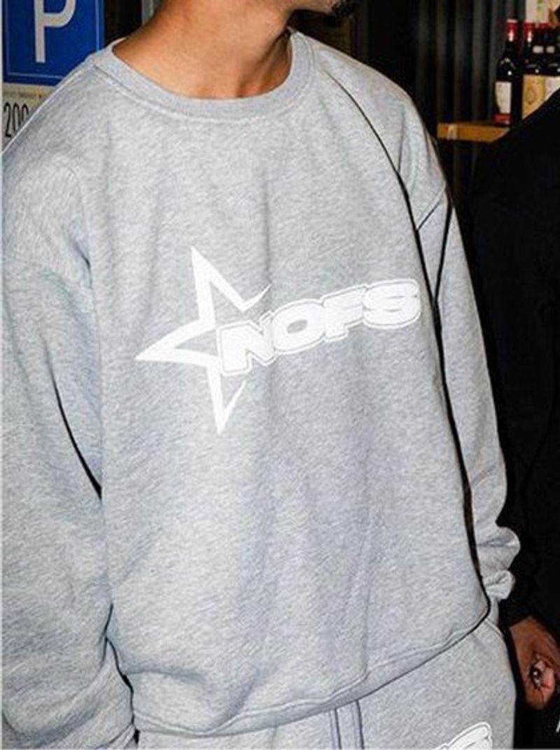 Men's Clothing 2024 fashion brand letter print loose sweatshirt Y2K hip hop street wear men and women round neck pullover tops_voghion.com