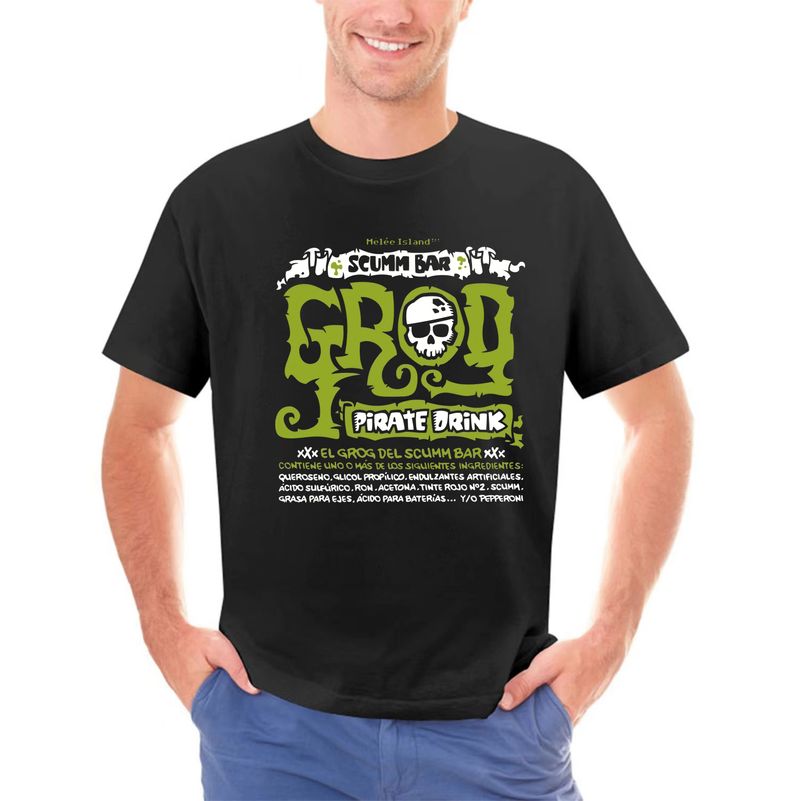 Monkey Island Grog T Shirt For Man_voghion.com