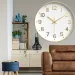 Modern Silent 8" Wall Clock - Easy Read Office/School_voghion.com