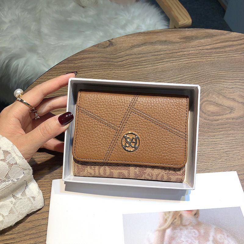 Women's Wallet Short Genuine Leather Multi-Slot Card Holder Coin Purse Women's Fashion Wallet Wallet_voghion.com